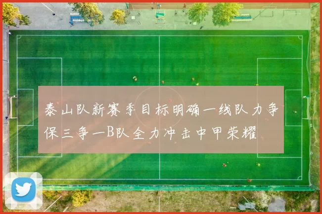 泰山队新赛季目标明确一线队力争保三争一B队全力冲击中甲荣耀