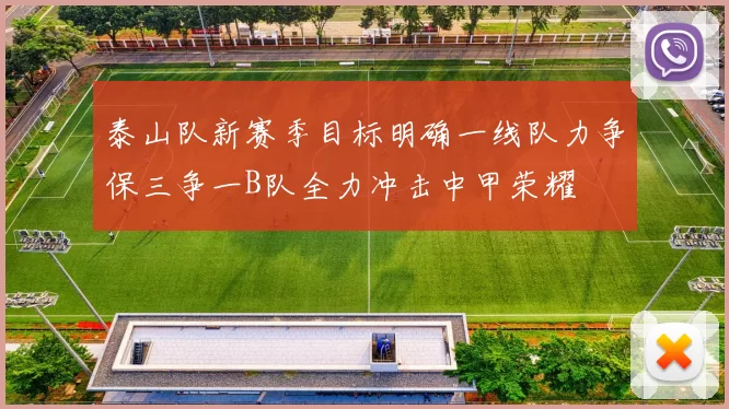 泰山队新赛季目标明确一线队力争保三争一B队全力冲击中甲荣耀